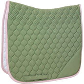 Kentucky Horsewear Tapis de Selle Softshell Onion Quilt Dressage Kaki/Vieux Rose