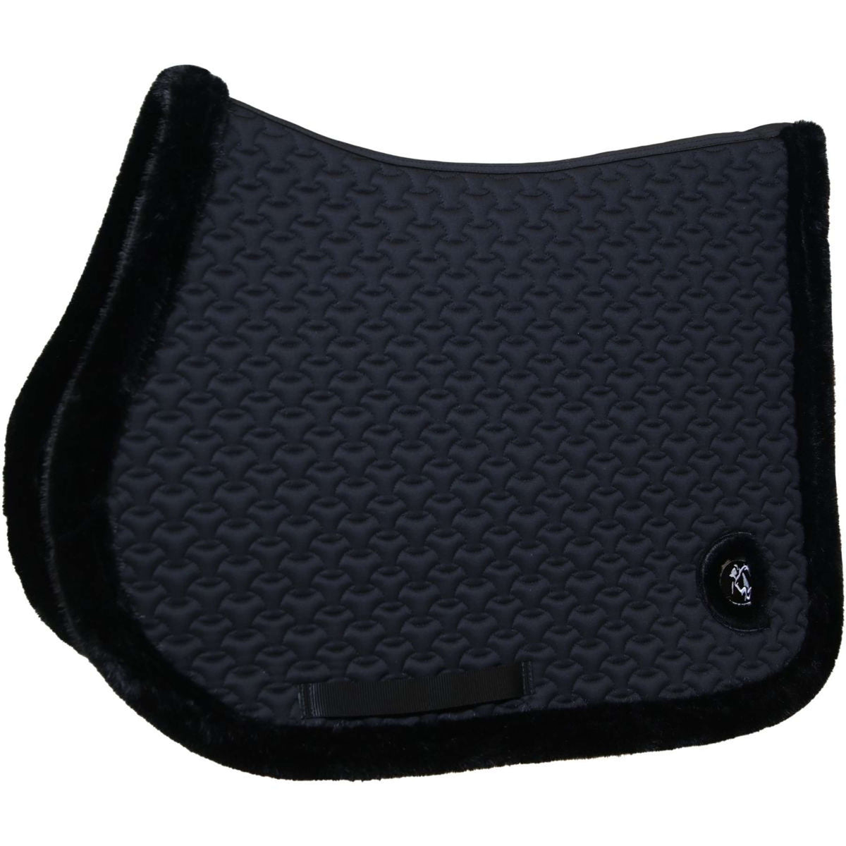 Kentucky Horsewear Tapis de Selle Fake Fur Onion Quilt de Saut Noir