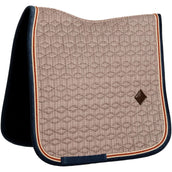 Kentucky Horsewear Tapis de Selle Pied-de-Poule Dressage Bordeaux/Marine