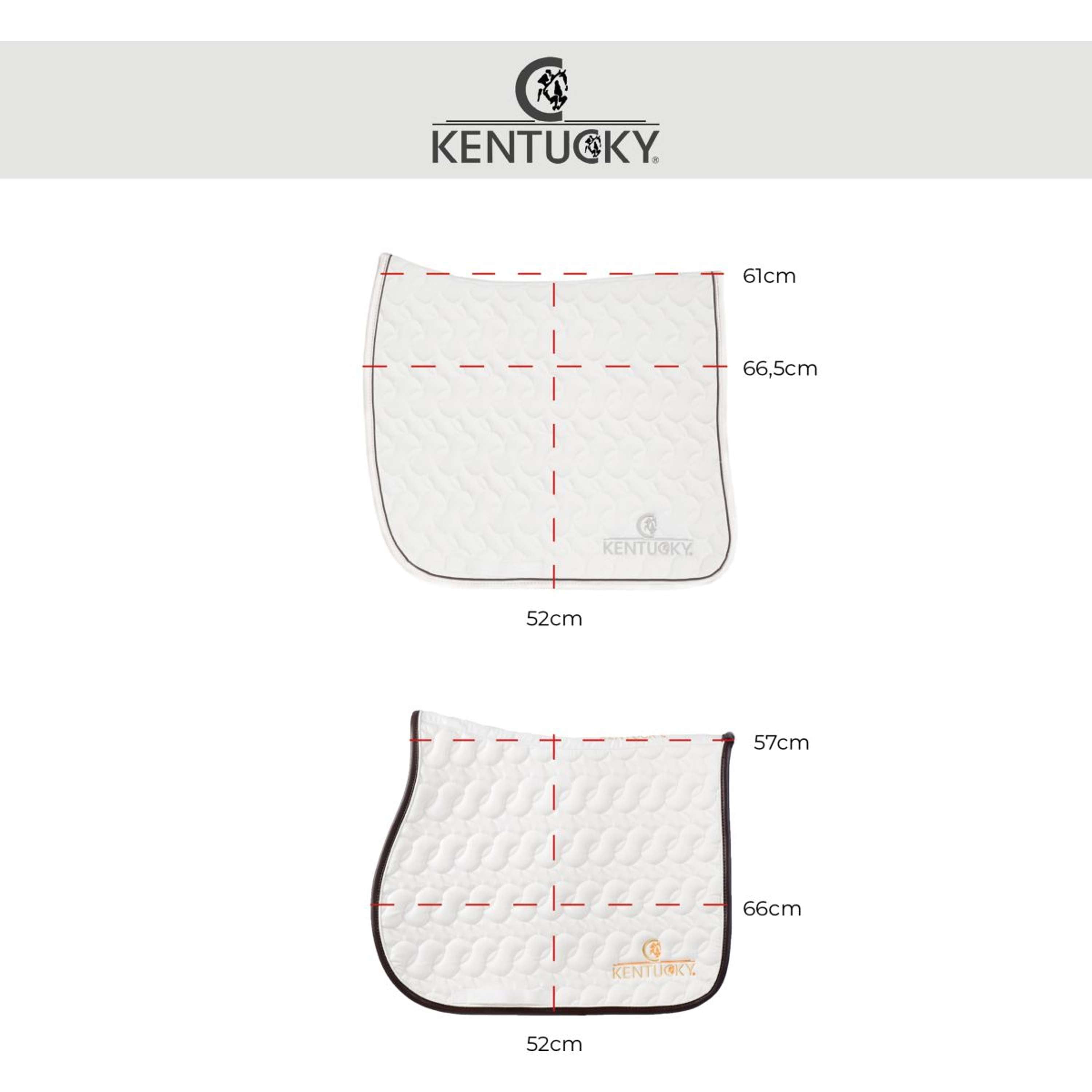 Kentucky Tapis de Selle Pied-de-Poule Saut Marron