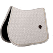 Kentucky Tapis de Selle Velvet Pied de Poule de Saut Gris/Blanc