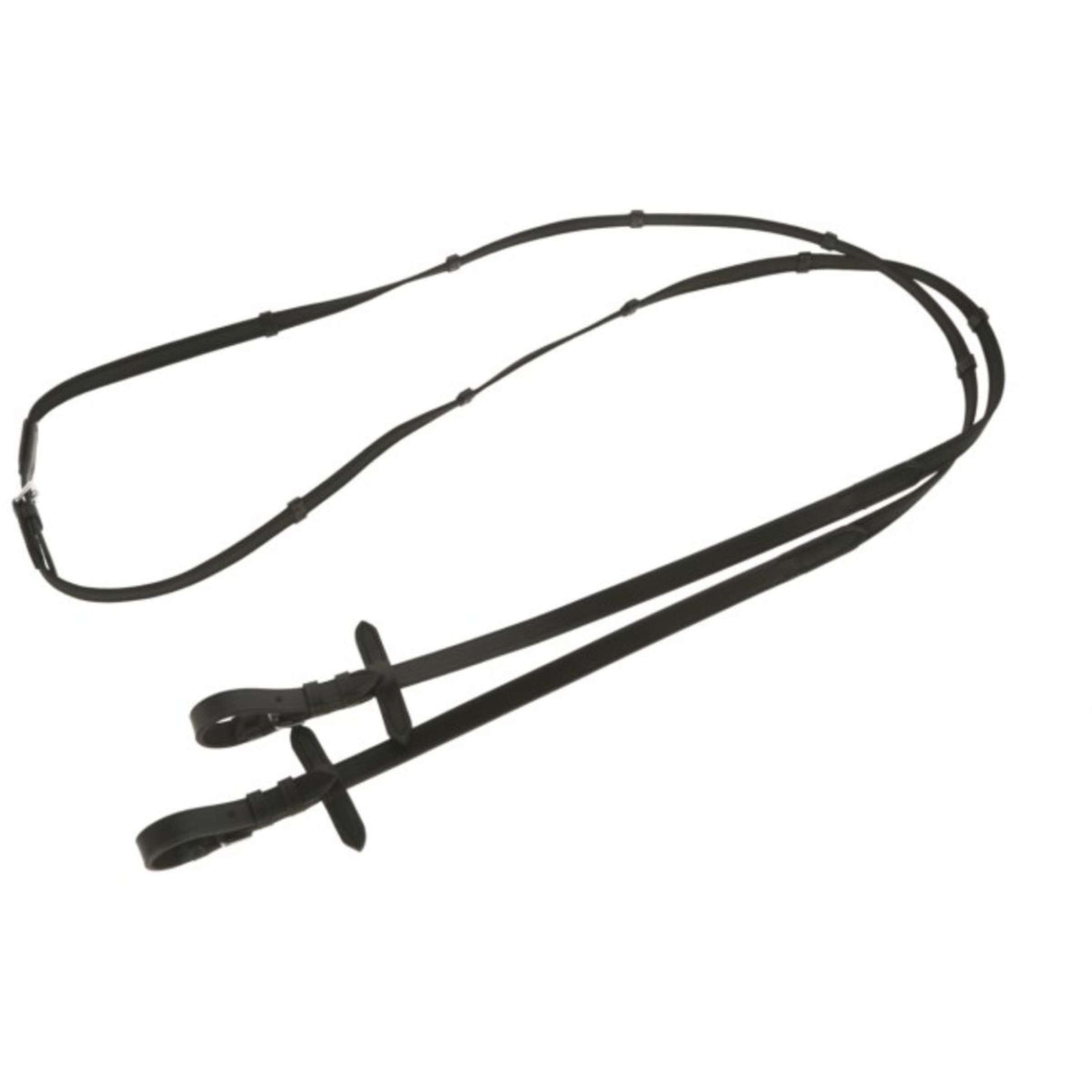 Kerbl Rênes Rubber Antidérapant Noir/Beige Kerbl Rênes Rubber Antidérapant Noir/Beige