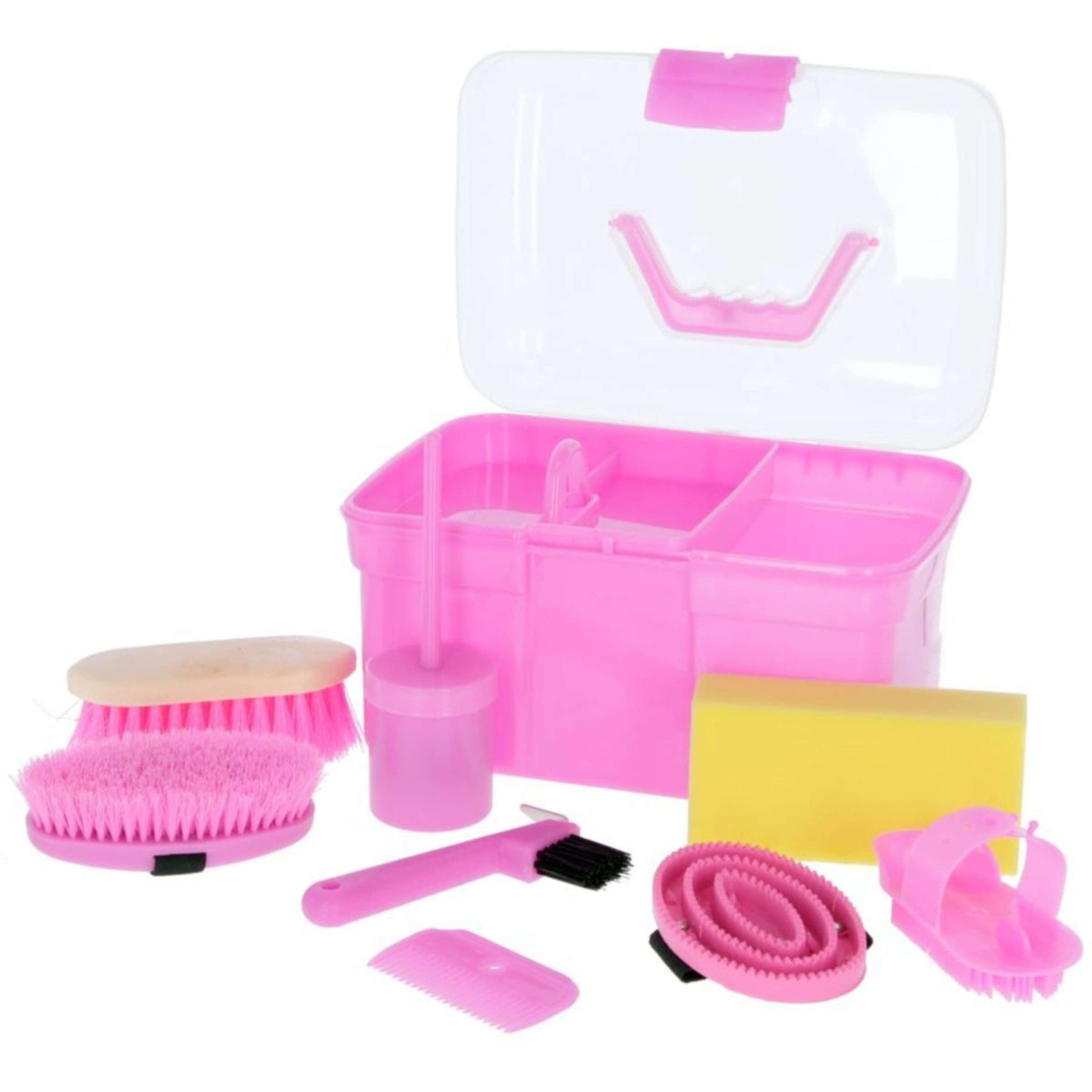Kerbl Boîte de Pansage Enfants Complet Rose Kerbl Boîte de Pansage Enfants Complet Rose