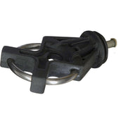 Kerbl Isolateur de Porte X³ Galvanisé 6 Pièces Noir