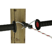Kerbl Isolateur de Porte X³ Galvanisé 6 Pièces Noir