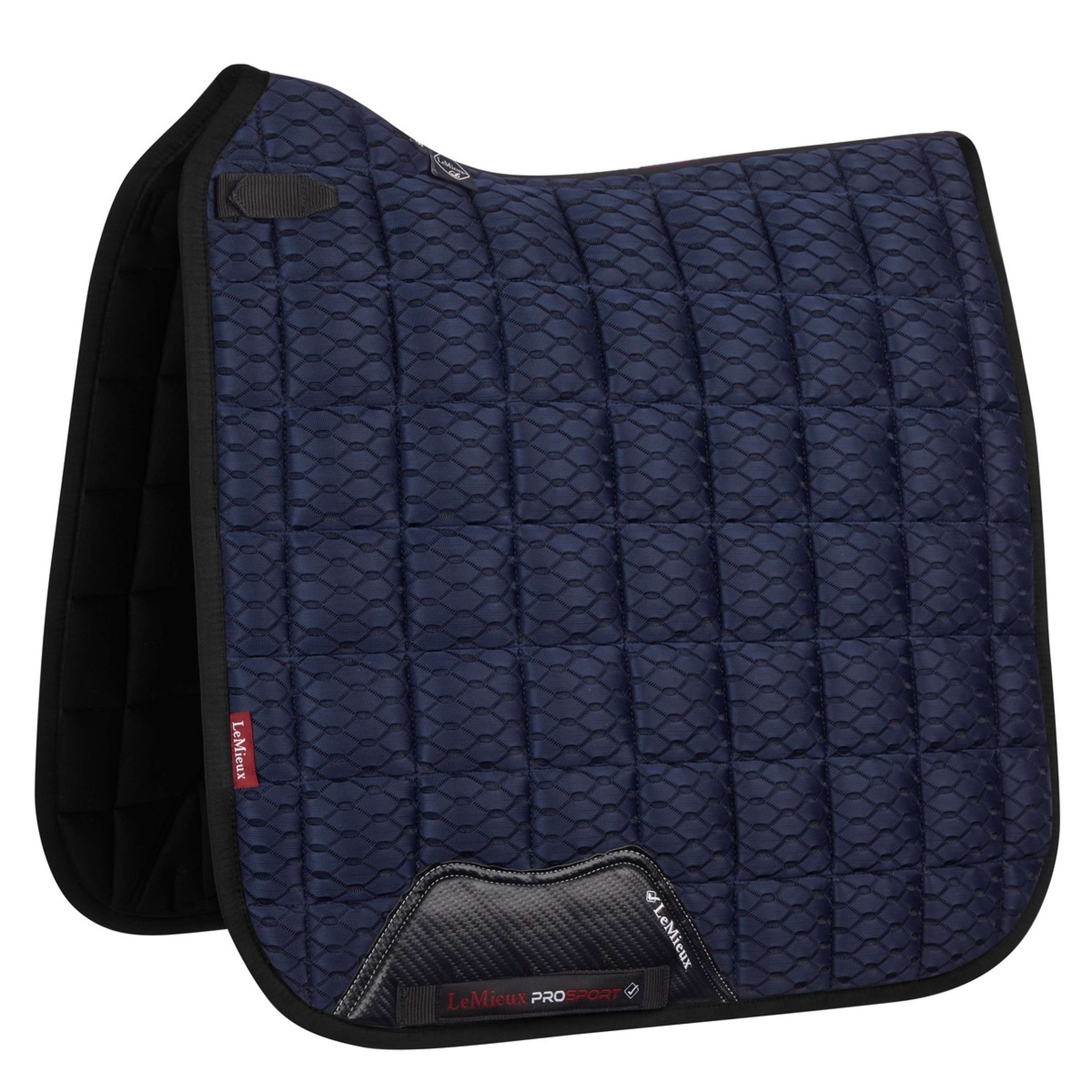 LeMieux Tapis de Selle Carbon Mesh Air Square Dressage Marin LeMieux Tapis de Selle Carbon Mesh Air Square Dressage Marin