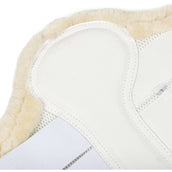LeMieux Brushing Boots Fleece Edge Mesh Blanc/Naturel