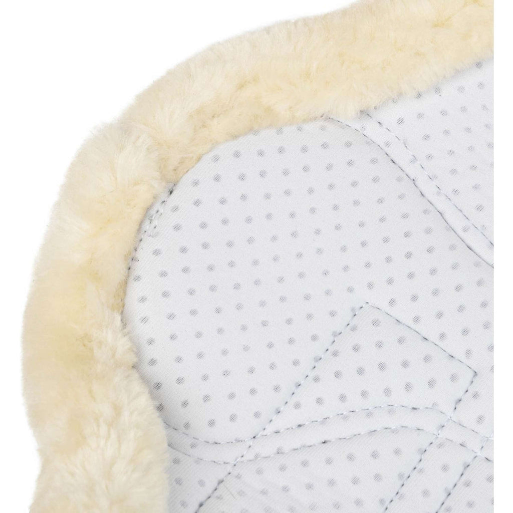 LeMieux Brushing Boots Fleece Edge Mesh Blanc/Naturel