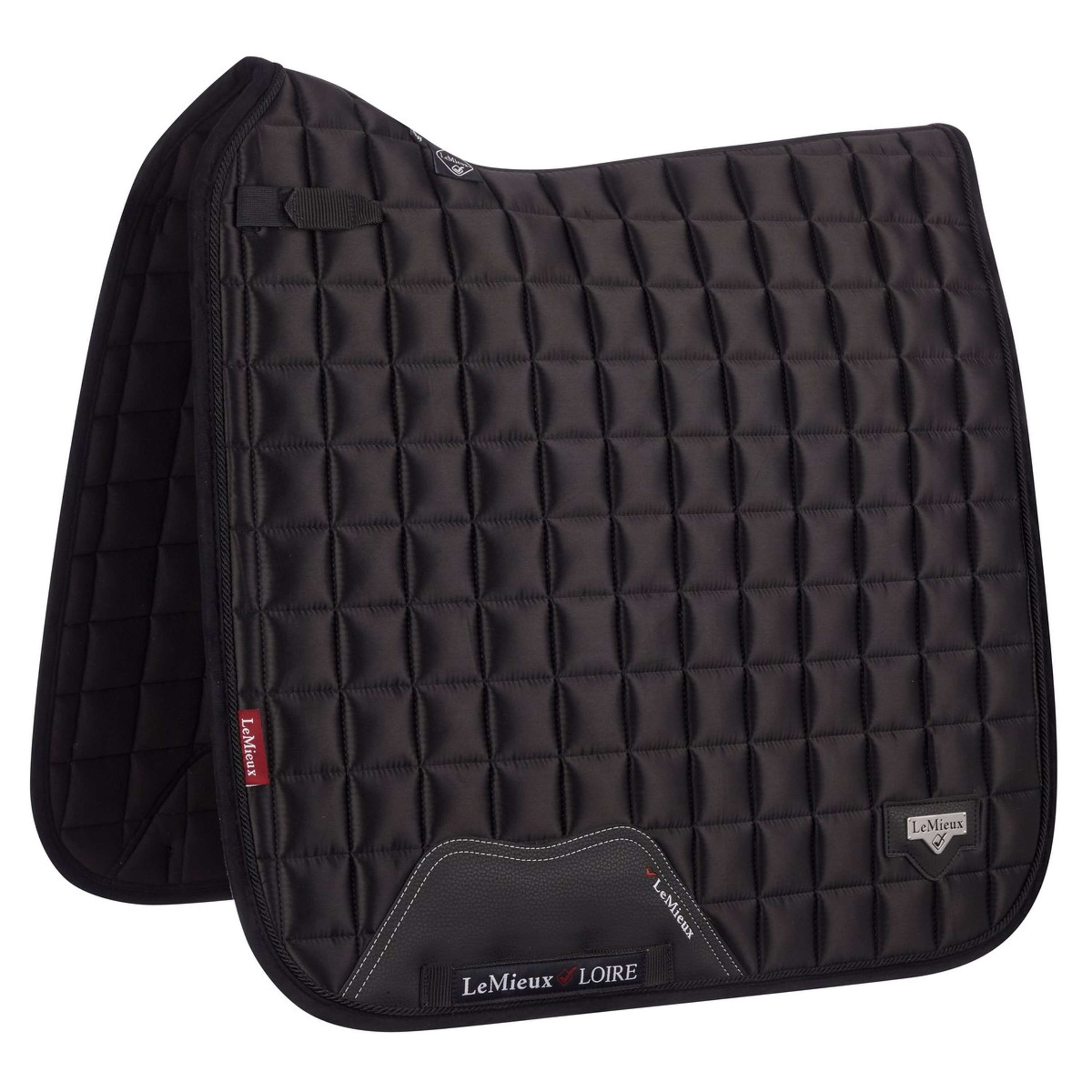 LeMieux Tapis de Selle Loire Classic Satin Square Dressage Noir LeMieux Tapis de Selle Loire Classic Satin Square Dressage Noir