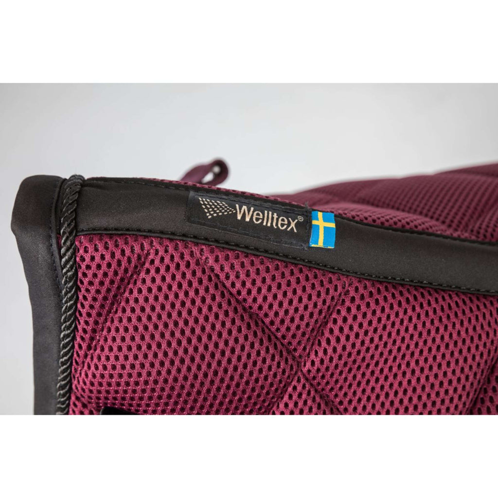 Back on Track Tapis de Selle AirFlow Dressage Vin rouge
