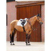 LeMieux Tapis de Selle Crystal Contact étroit en daim Blanc