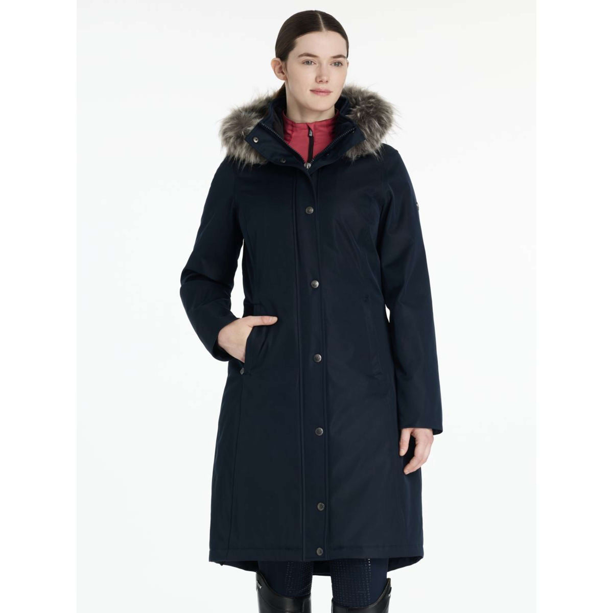 LeMieux Veste Anya Waterproof Long Marin