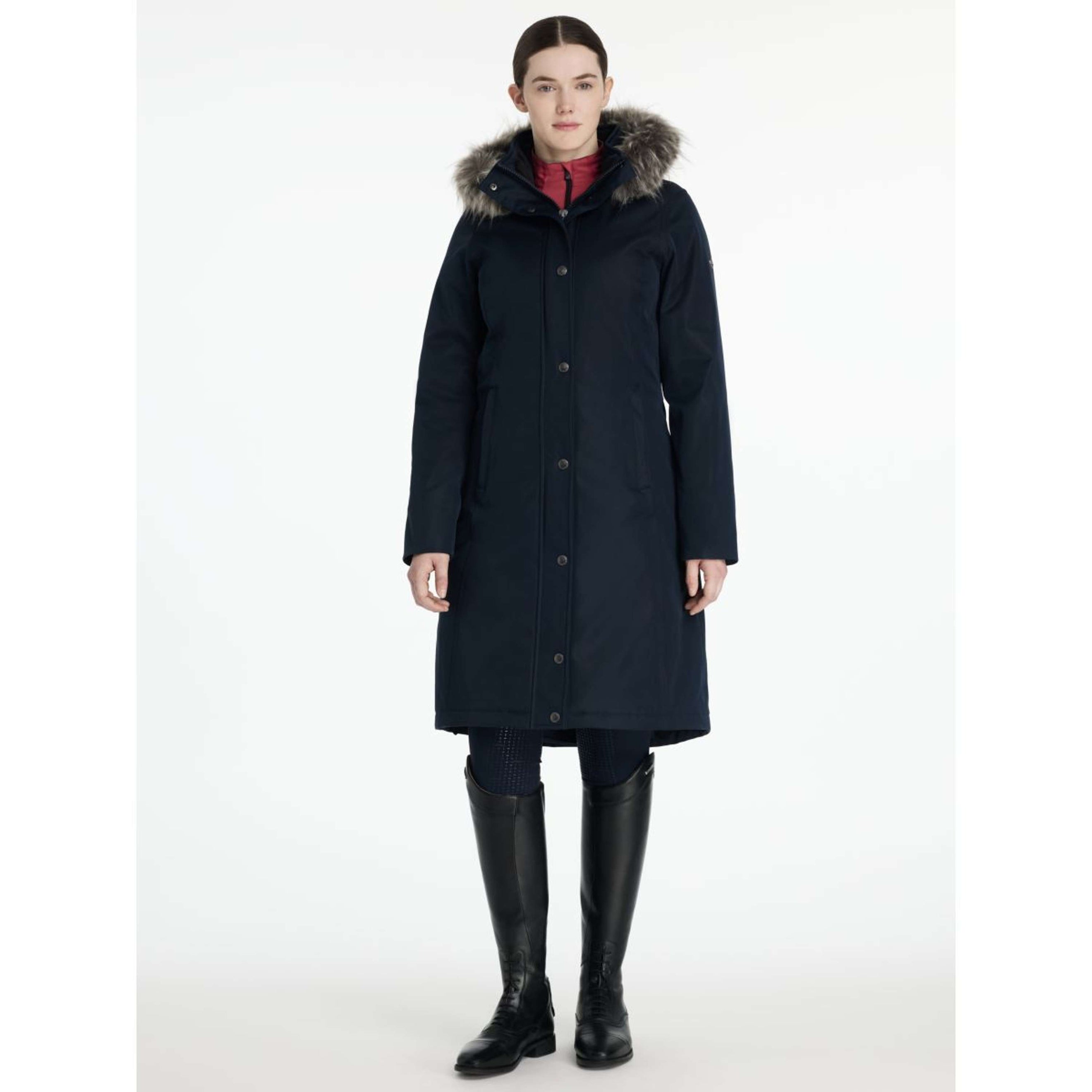 LeMieux Veste Anya Waterproof Long Marin
