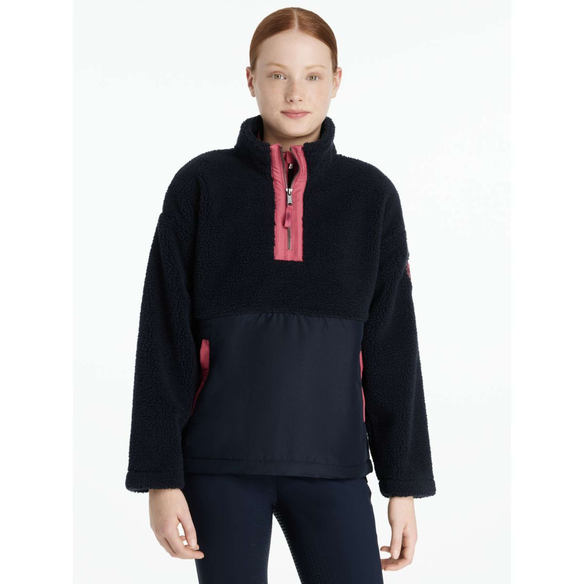 LeMieux Sweater Young Rider Tammy Teddy Fleece Marin