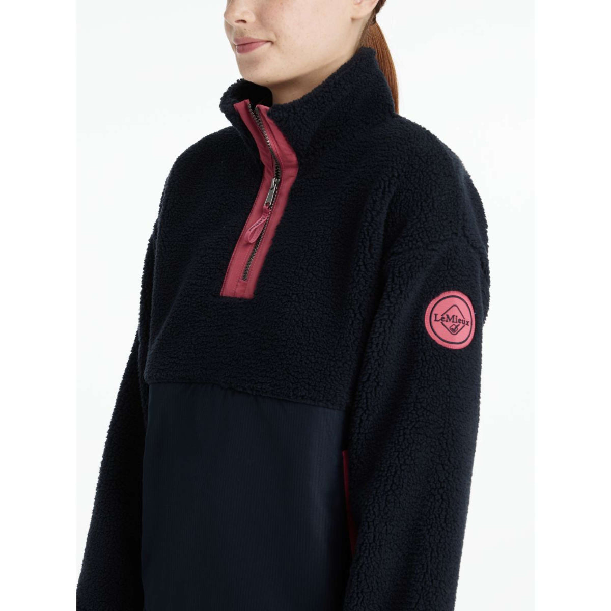 LeMieux Sweater Young Rider Tammy Teddy Fleece Marin