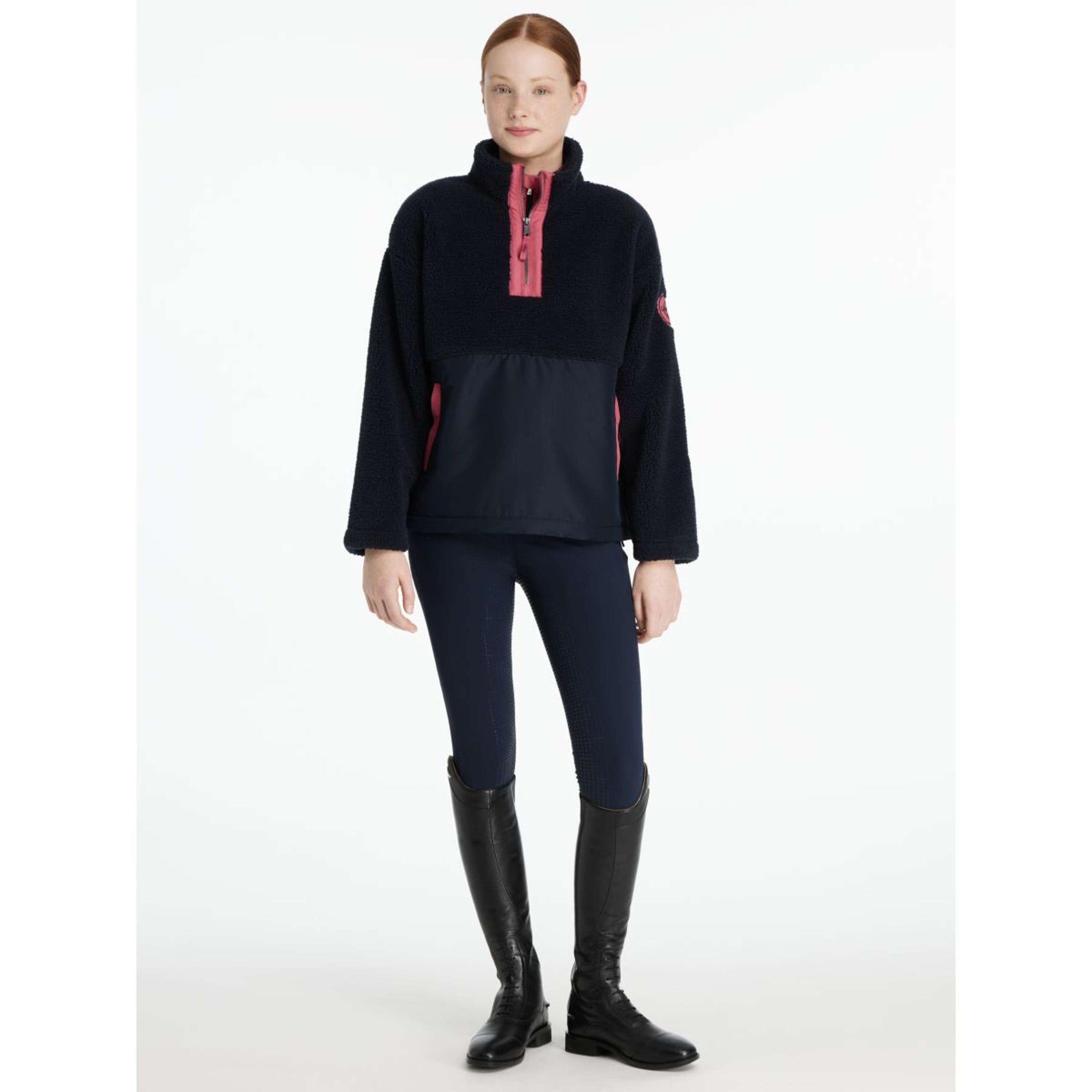 LeMieux Sweater Young Rider Tammy Teddy Fleece Marin