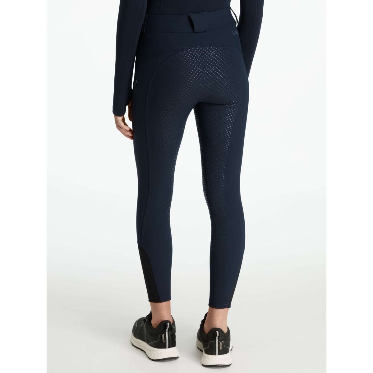 LeMieux Legging d'Équitation Young Rider Ella Brushed Full Grip Marin