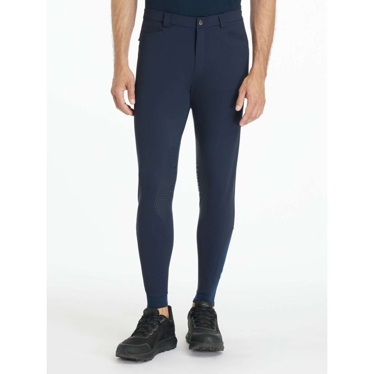 LeMieux Pantalon d'Équitation Sports Knee Grip Hommes Marin