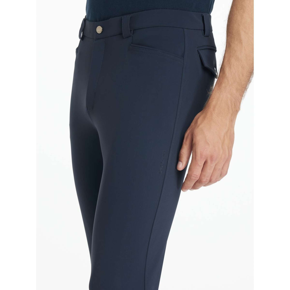 LeMieux Pantalon d'Équitation Sports Knee Grip Hommes Marin