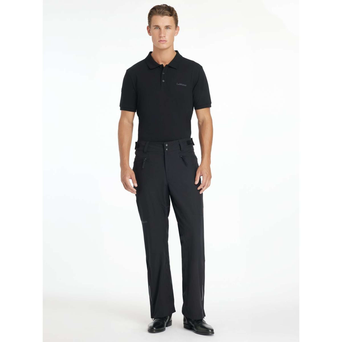 LeMieux Pantalon d'Équitation Drytex Stormwear Waterproof Hommes Noir