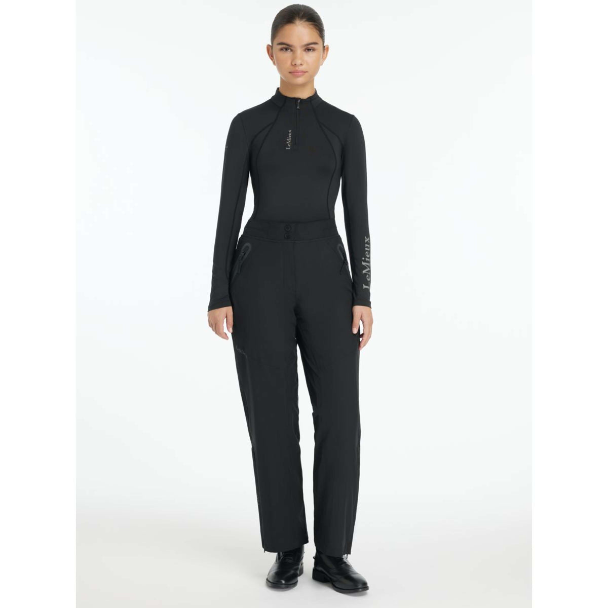LeMieux Pantalon d'Équitation Young Rider Drytex Étanche Noir