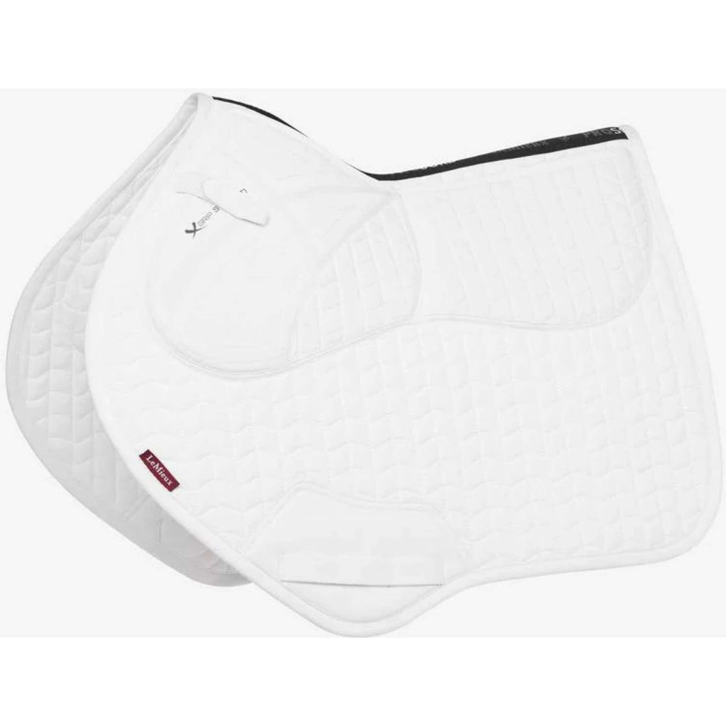 LeMieux Tapis de Selle Prosorb Plain 2 Pocket CC Blanc