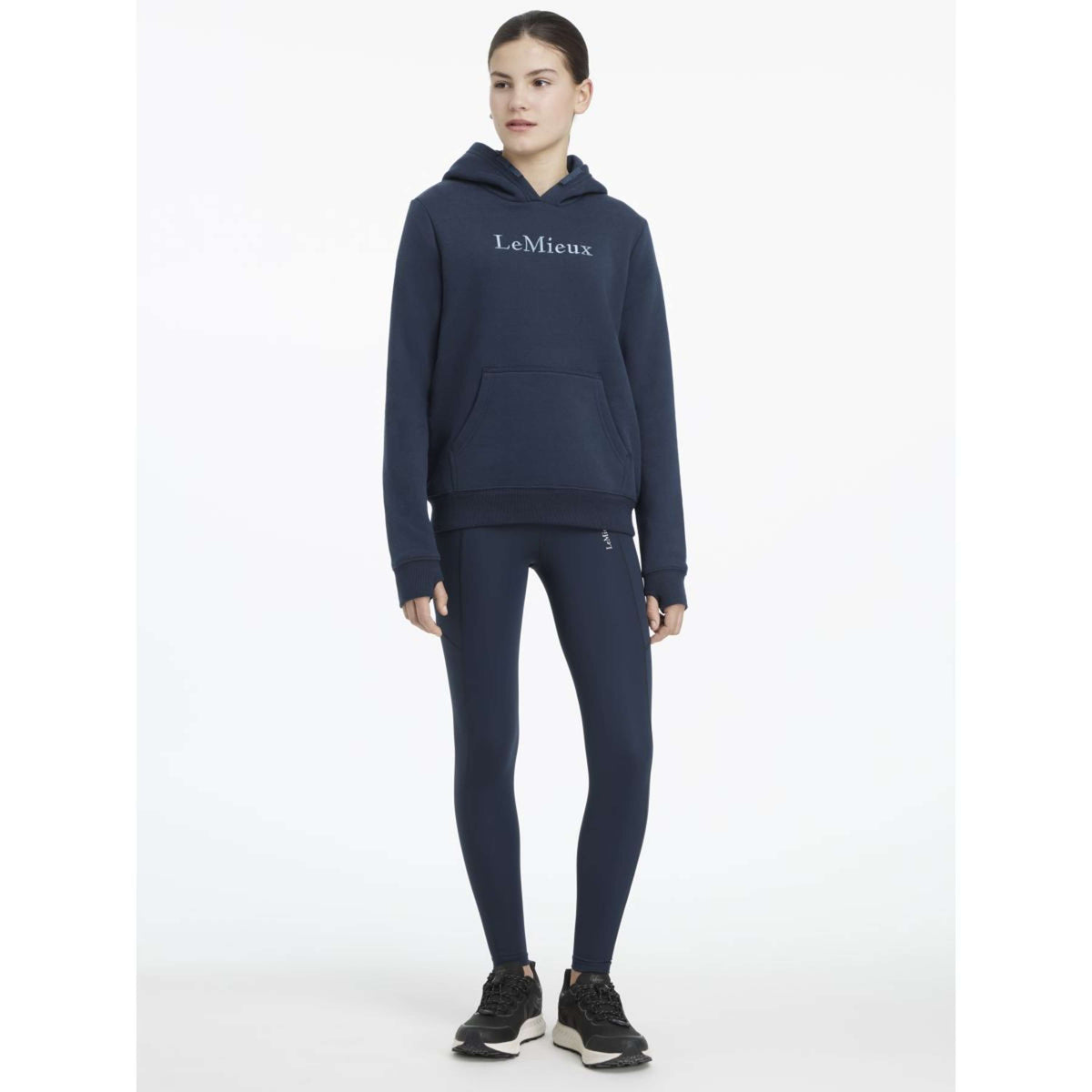LeMieux Pull col Hoodie Young Rider Classique Marin