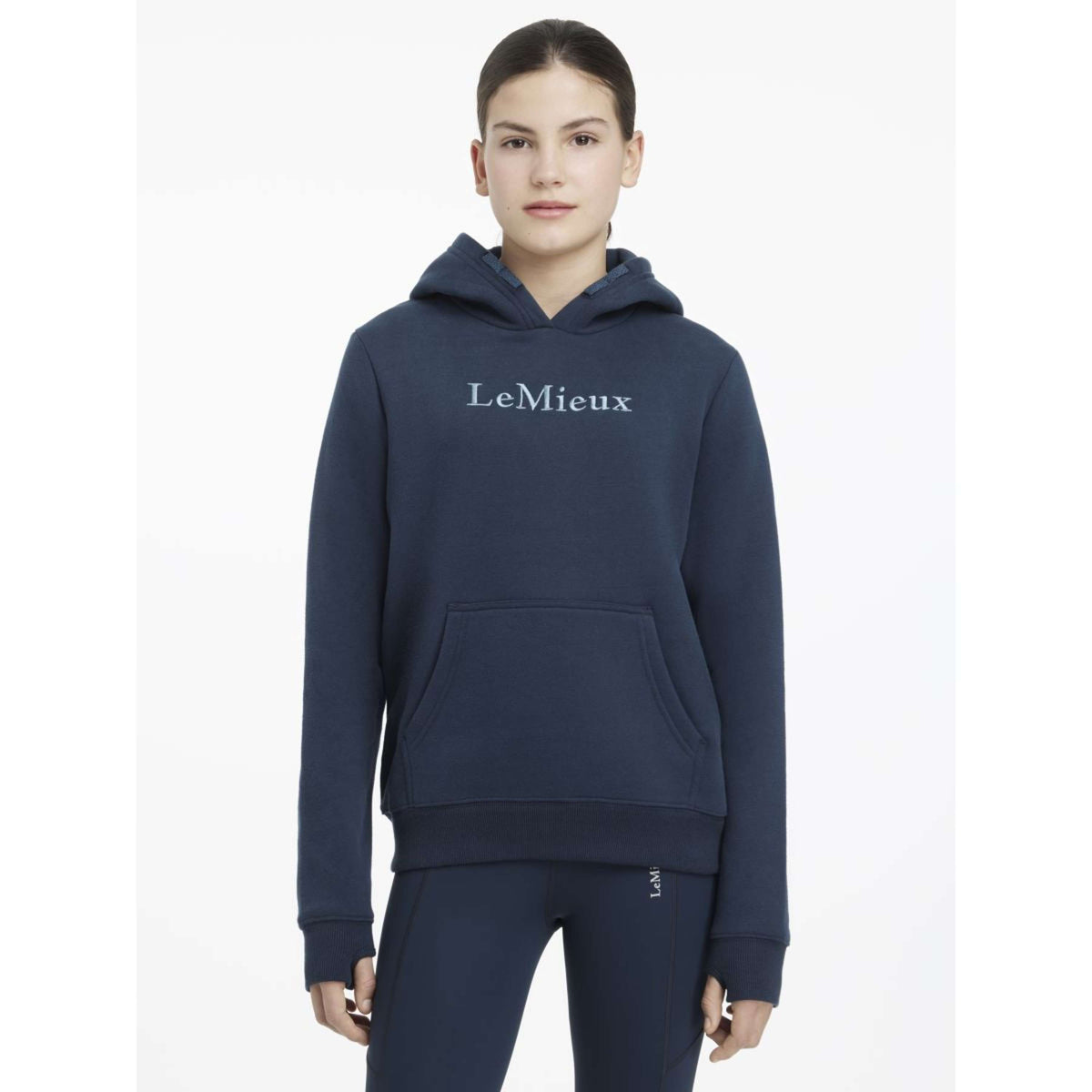 LeMieux Pull col Hoodie Young Rider Classique Marin