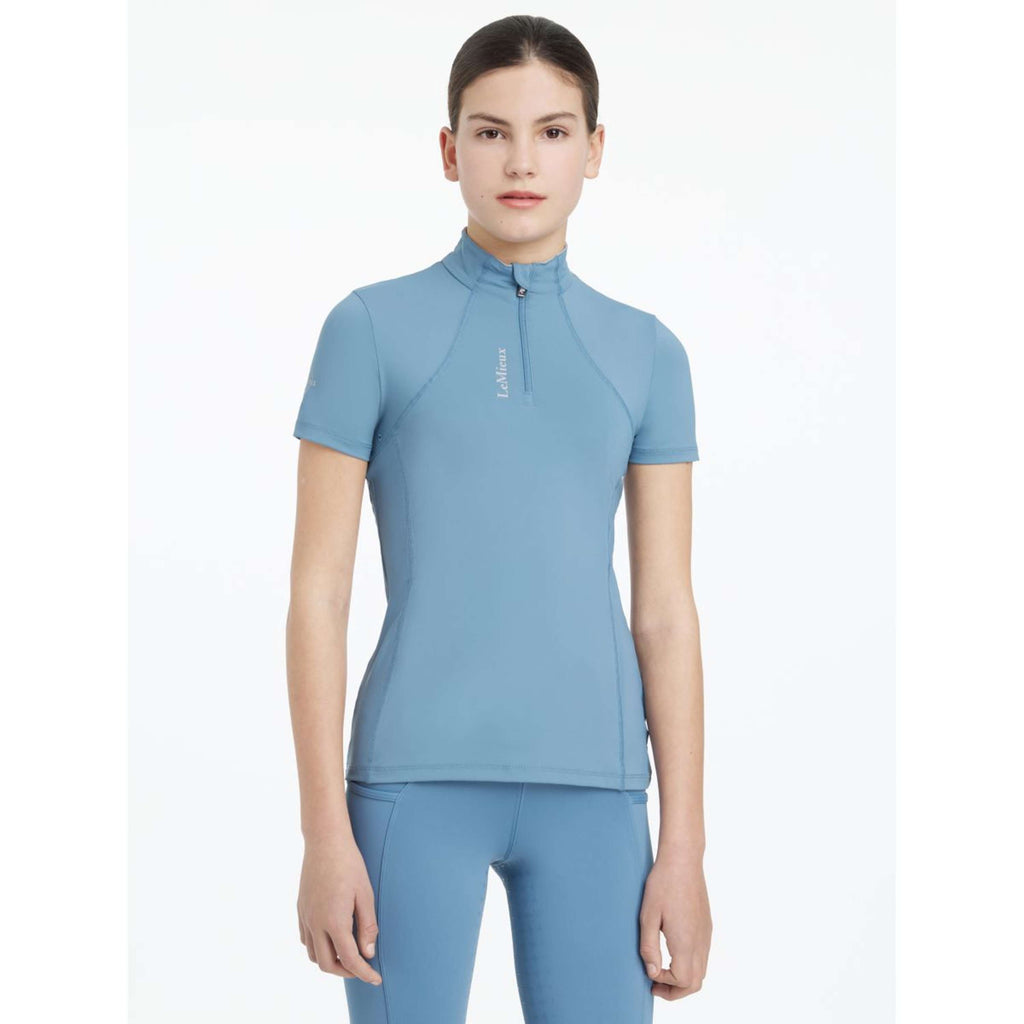 LeMieux Baselayer Young Rider Classique Manches Courtes Ice Blue