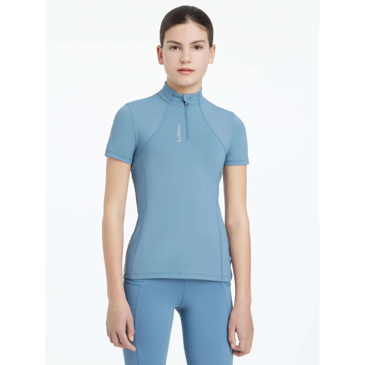 LeMieux Baselayer Young Rider Classique Manches Courtes Ice Blue