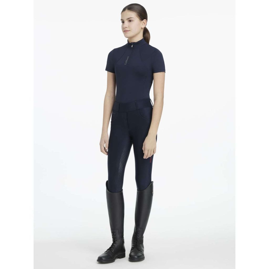 LeMieux Baselayer Young Rider Classique Manches Courtes Marin
