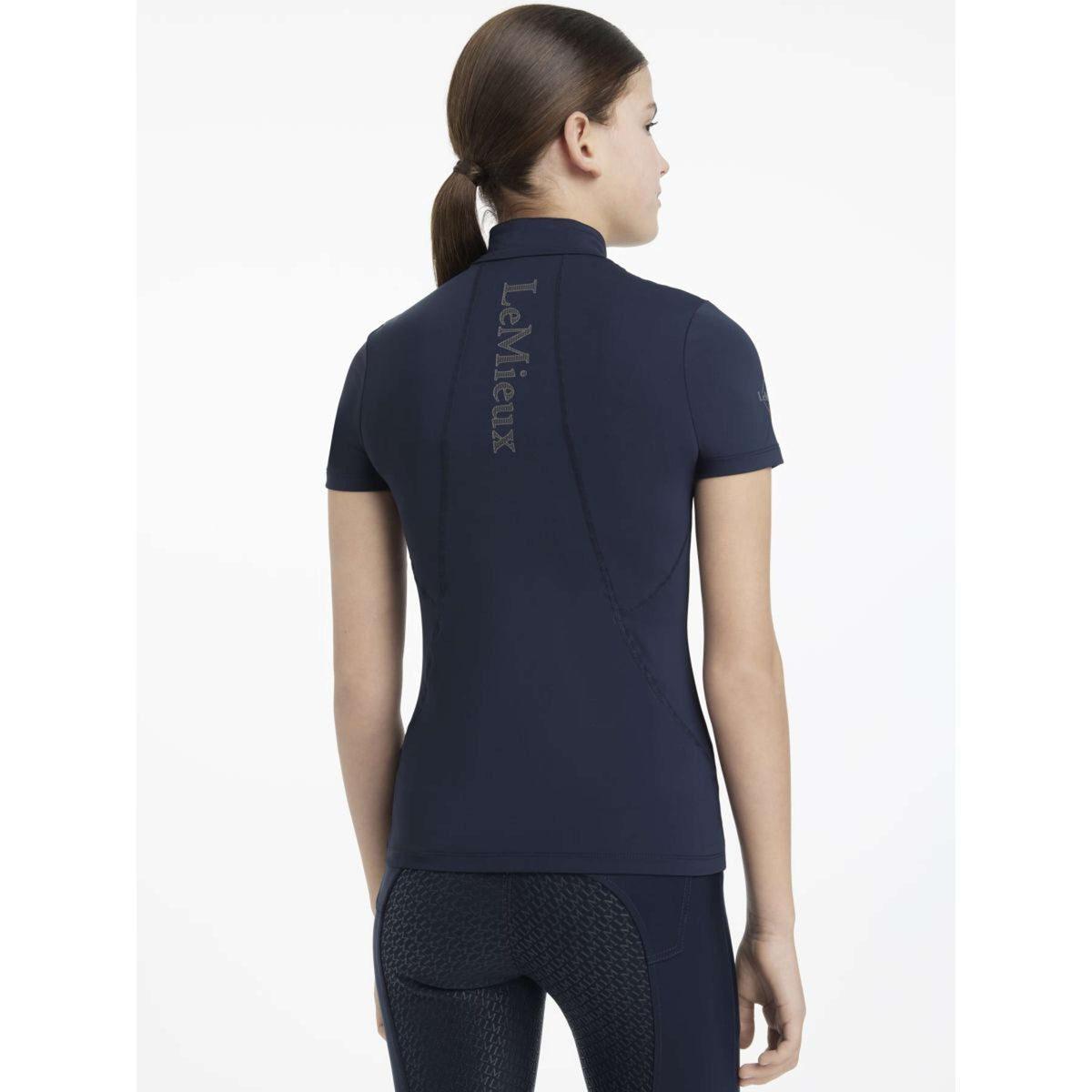 LeMieux Baselayer Young Rider Classique Manches Courtes Marin