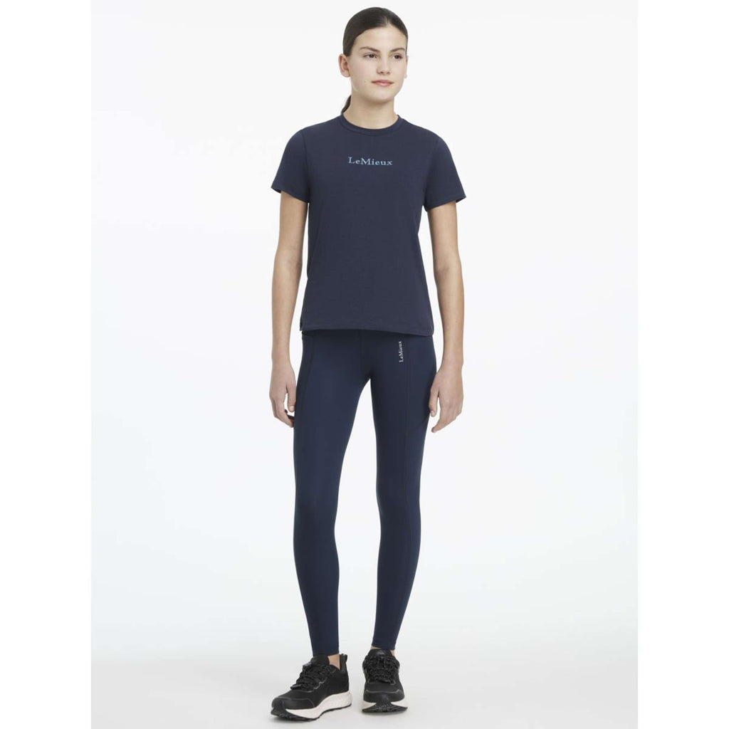 LeMieux T-Shirt Young Rider Classique Marin