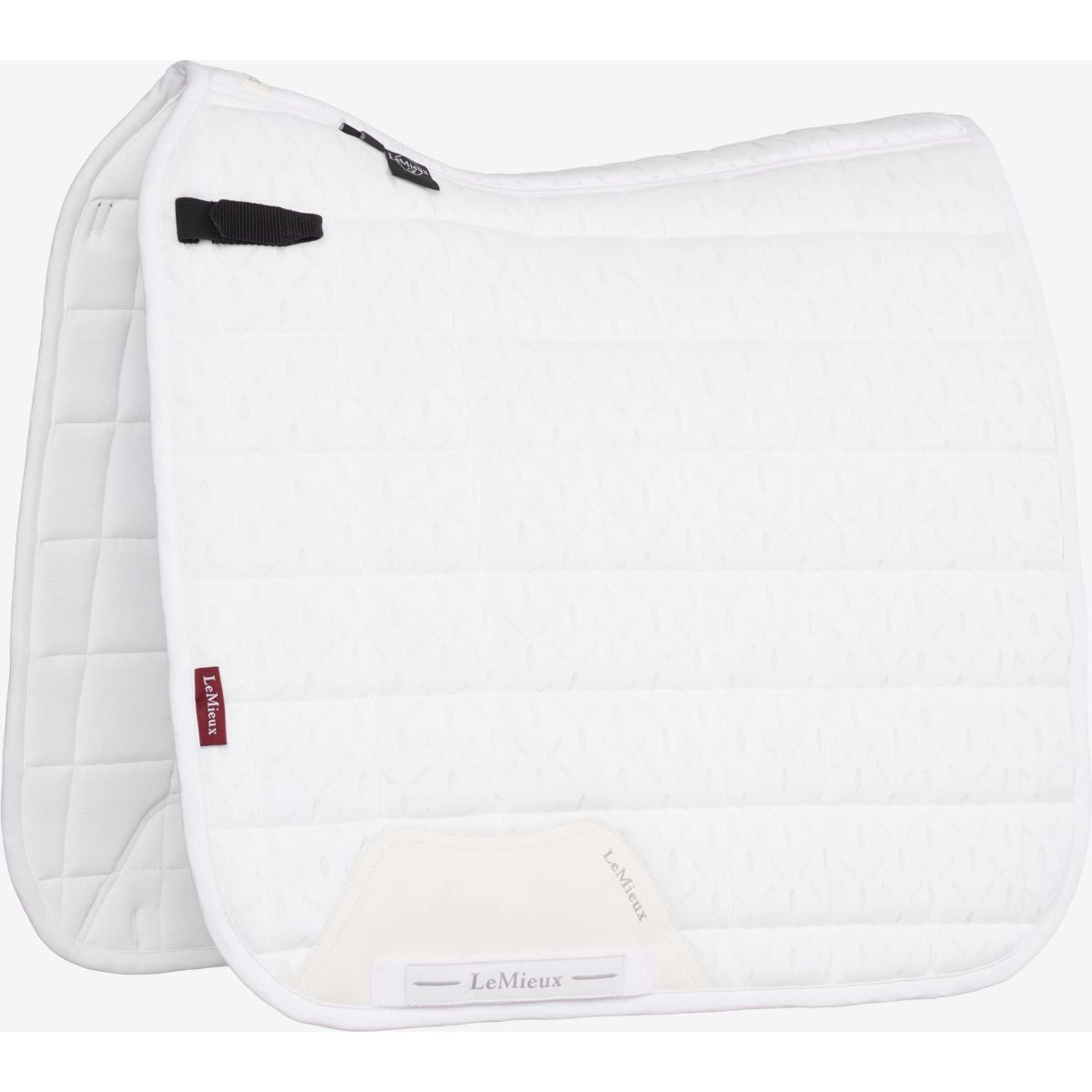 LeMieux Tapis de Selle 3D Mesh Self-Cool Square Dressage Blanc