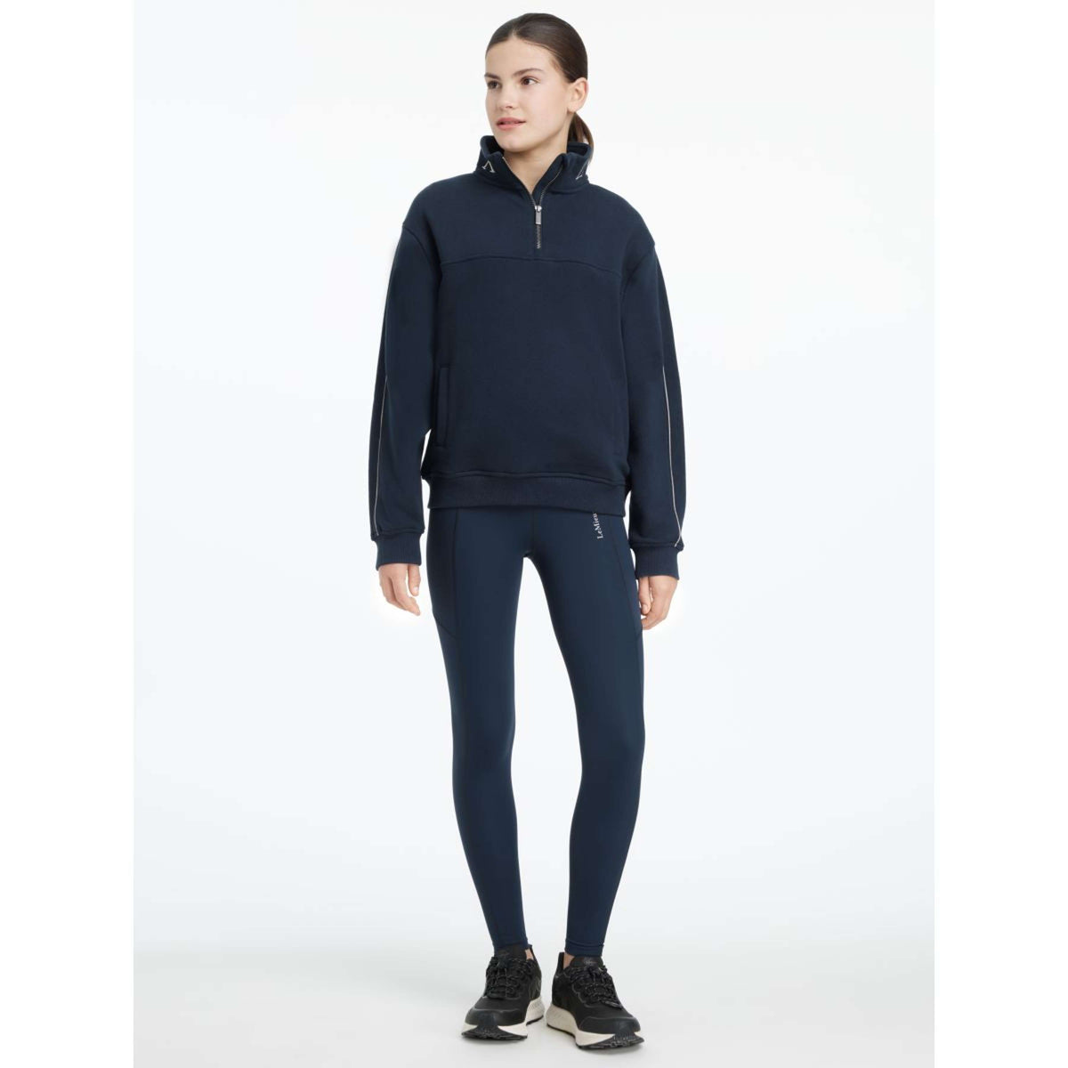 LeMieux Pull Young Rider Kate Quarter Zip Marin