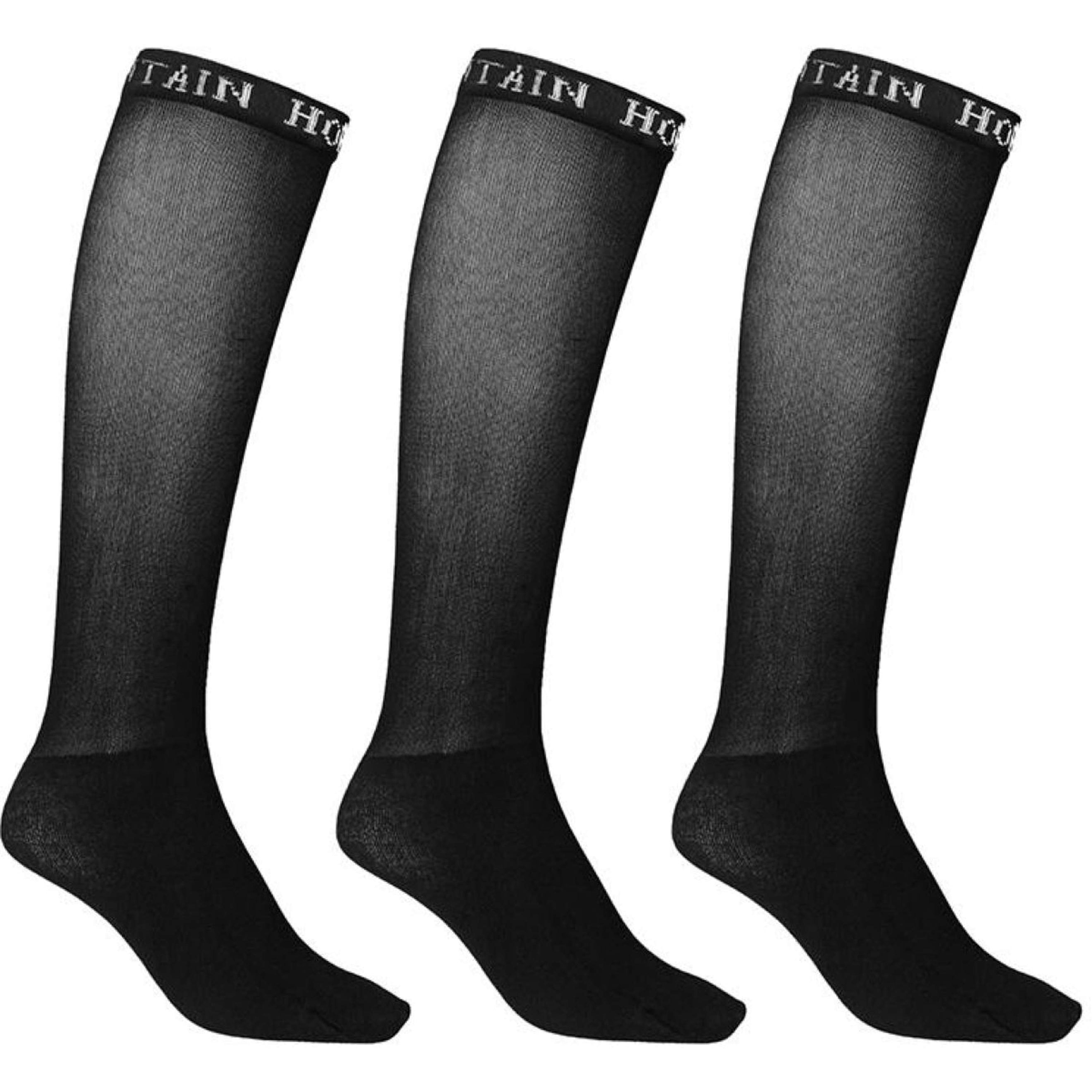 Mountain Horse Chaussettes Competition Paquet de 3 Noir Mountain Horse Chaussettes Competition Paquet de 3 Noir