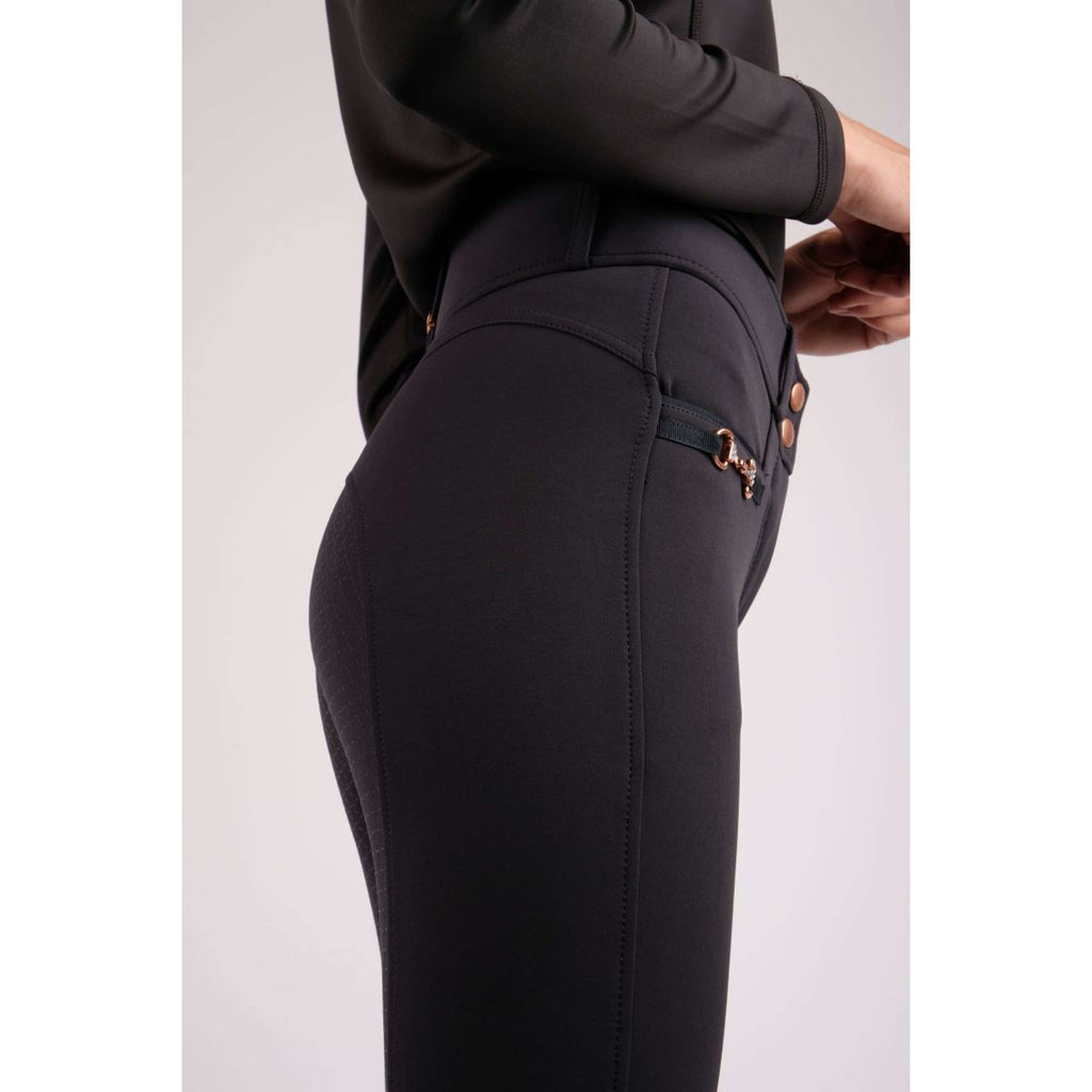 Montar Pantalon d'Équitation Molly Rosegold Highwaist Full Grip Marin