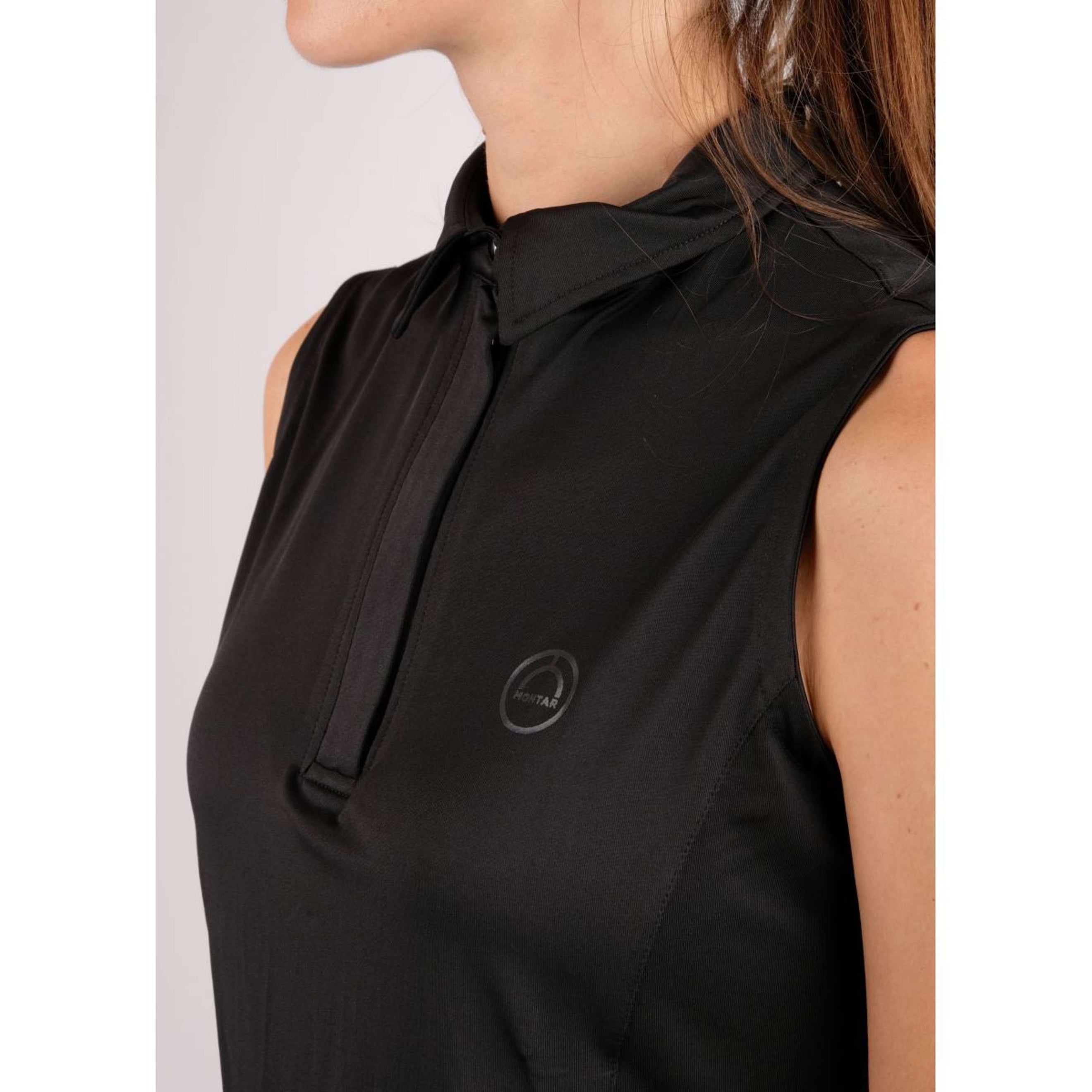 Montar Polo Fiona Sans Manche Noir Montar Polo Fiona Sans Manche Noir