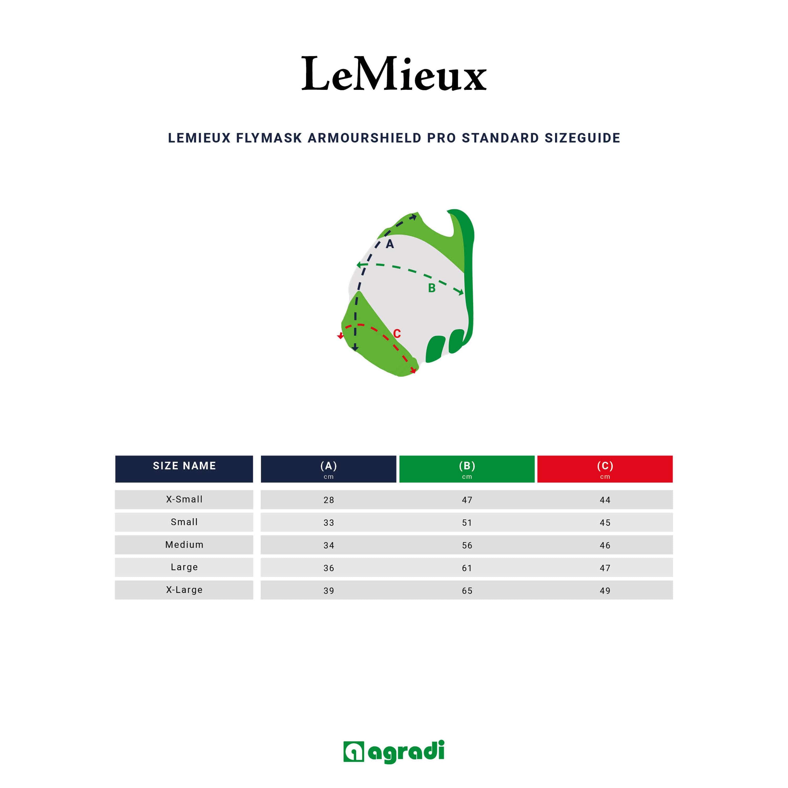 LeMieux Masque Anti-Mouches ArmourShield Pro Standard Gris