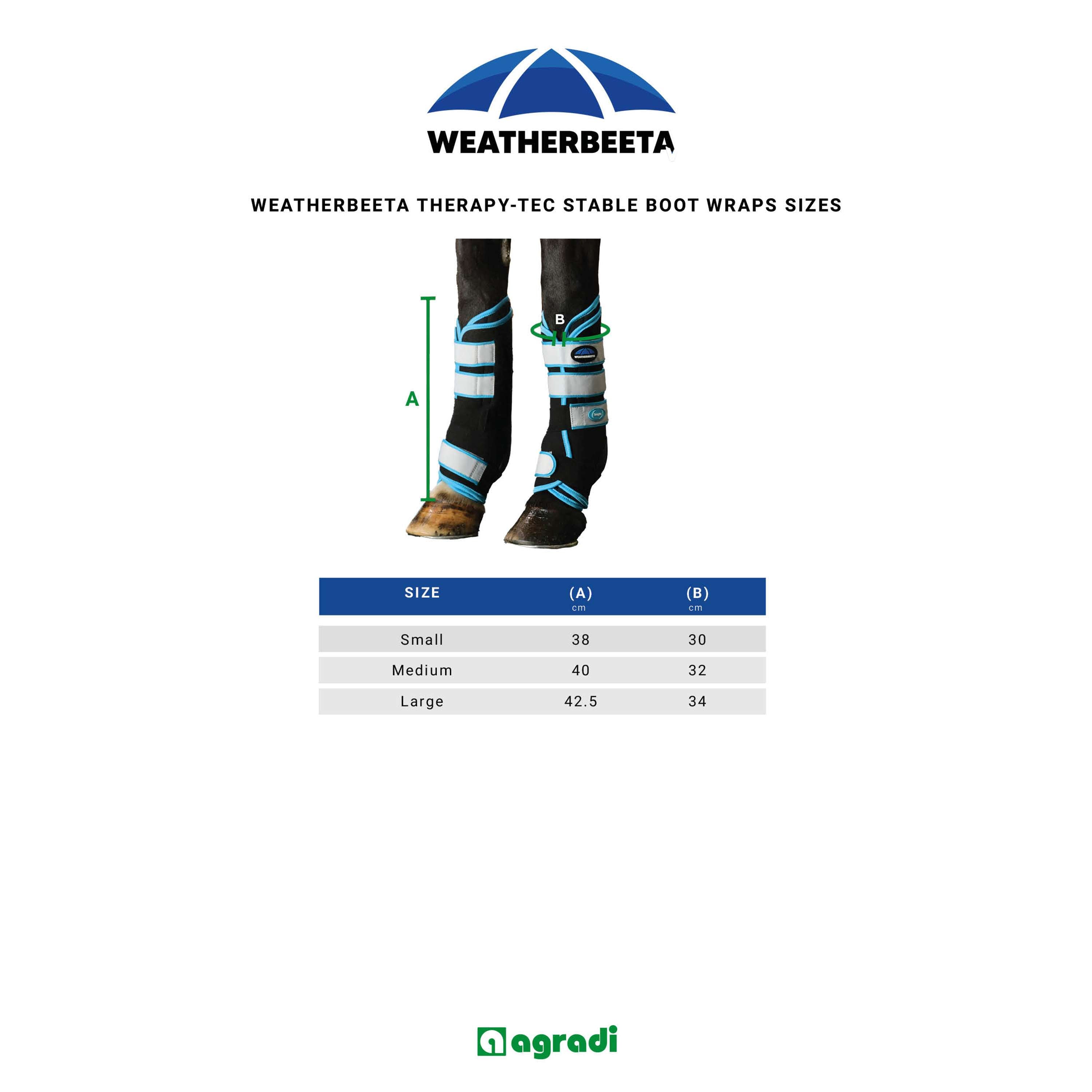 WeatherBeeta Guêtres Therapy-Tec Stable Boot Noir/Bleu