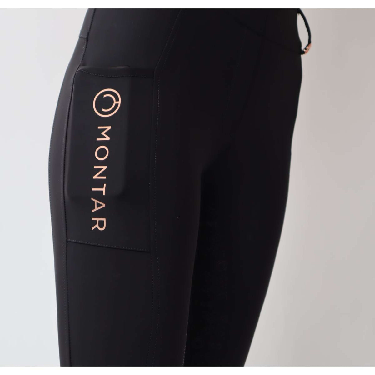 Montar Legging d'Équitation Michelle Rosegold Logo Noir