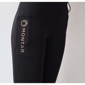 Montar Legging d'Équitation Michelle Rosegold Logo Noir