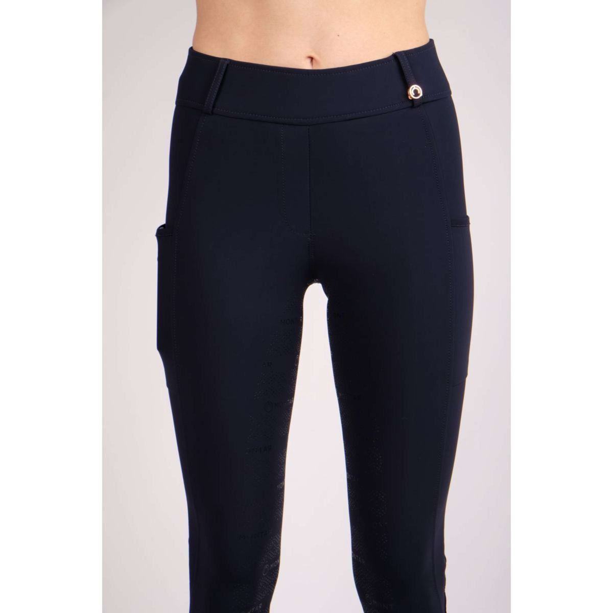 Montar Legging d'Équitation Michelle Rosegold Logo Marin
