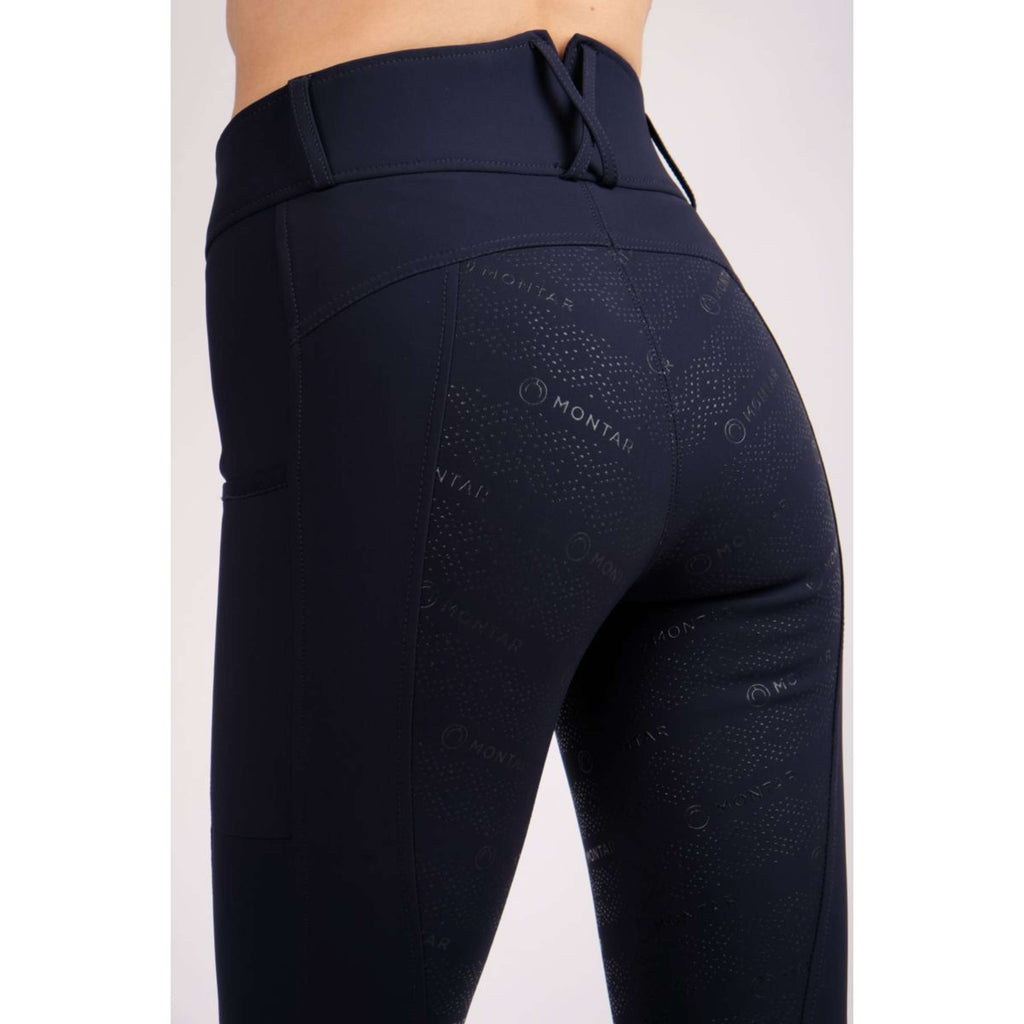 Montar Legging d'Équitation Michelle Rosegold Logo Marin