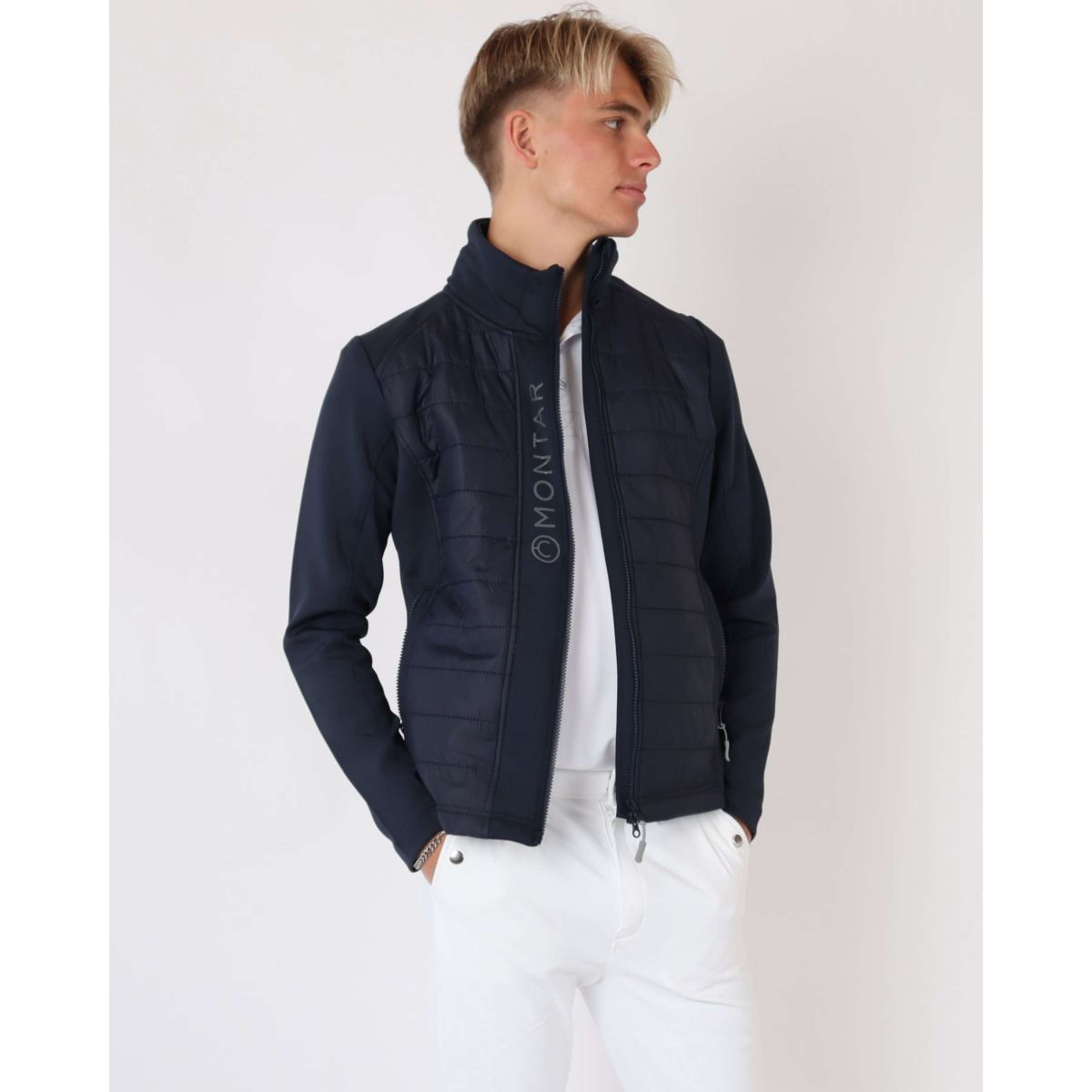 Montar Veste Emanuel Quilt Unisex Bleu Foncé Montar Veste Emanuel Quilt Unisex Bleu Foncé