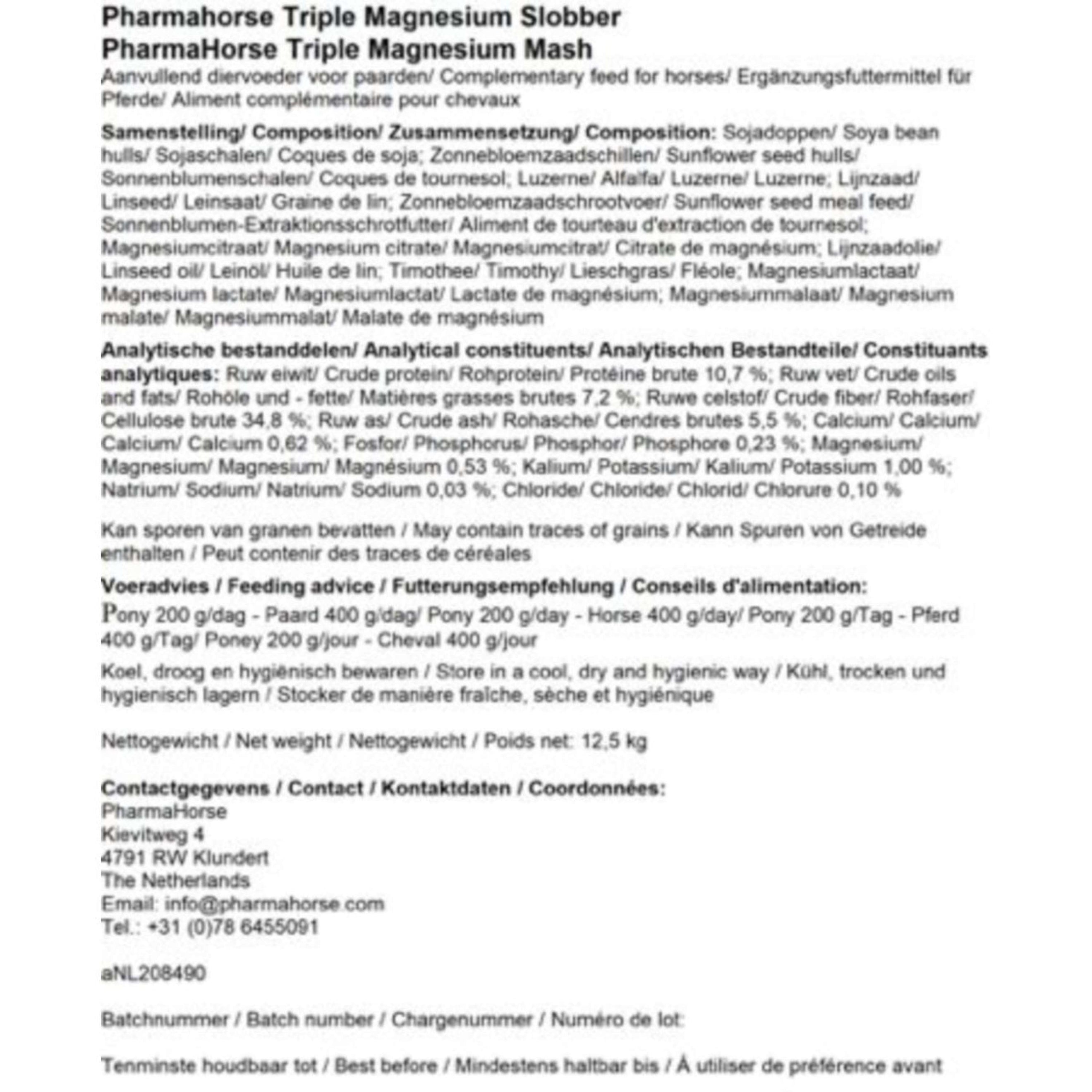 PharmaHorse Mash Triple Magnesium PharmaHorse Mash Triple Magnesium