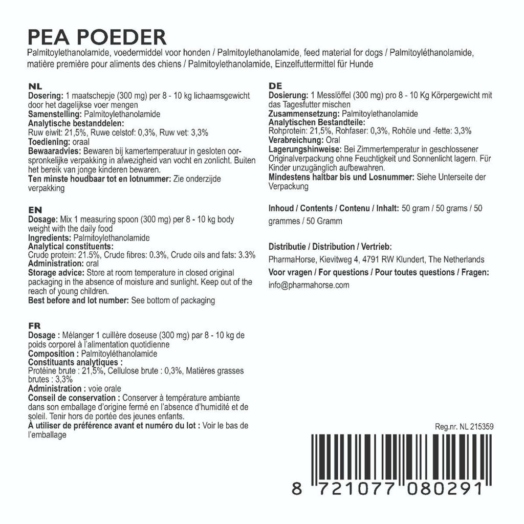 PharmaDog PEA Poudre