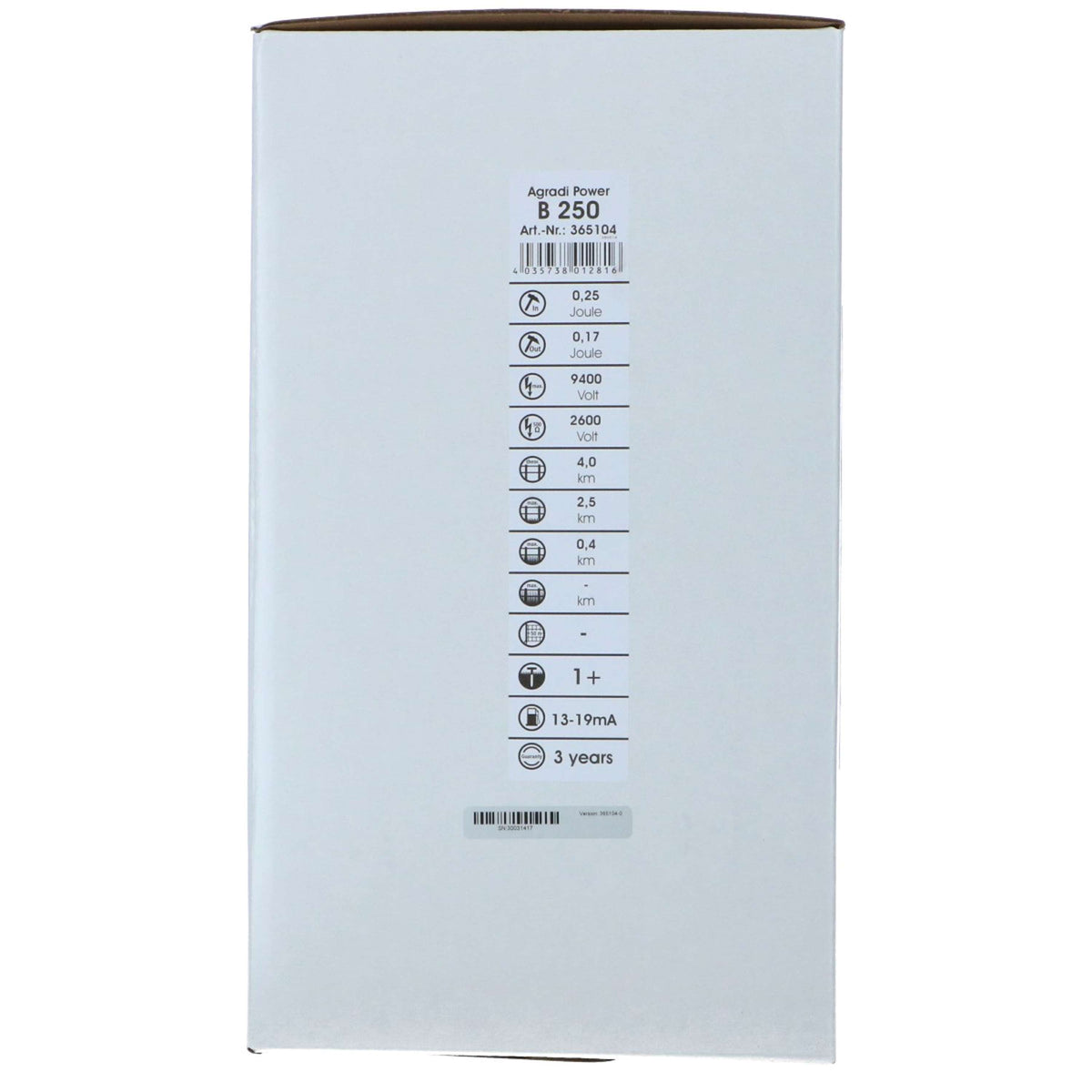 Agradi Power B250 Batterie