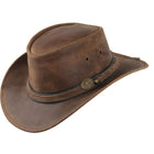 Scippis Chapeau Irving Cuir Marron