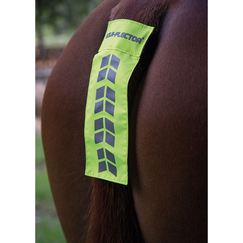 Equi-Flector by Shires Bande pour Queue Mesh Réfléchissant Jaune